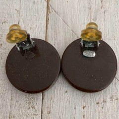 CHANEL Chanel Round Earrings Coco Mark 99P 0.7*0.7 inch