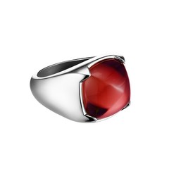 Baccarat ‘Medicis’ Red Crystal Ring Size 5.5 2803189