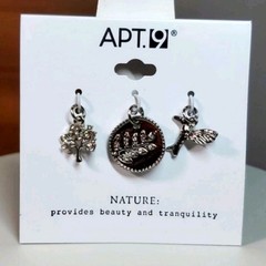 Apt.9 NEW Charms Silver Tone Tree Leaf Bird Hummingbird Bracelet Necklace Craft