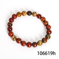 8mm Mixed Natural Gemstone Bracelet Multicolor Healing Round Beads For Man Woman