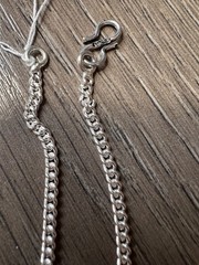 Iridescent Stones In 925 Sterling Silver Necklace Jewelry