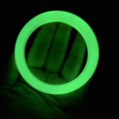 Natural Luminous Green Fluorite Bangle Glow In The Dark Bracelet 58-62mm A++