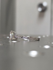 3.50Ct Trillion Cut Simulated Diamond Women Solitary Ring 14k White Gold Plated
