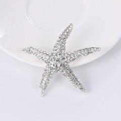 Fashion Starfish Brooch Pins Men Women Creative Corsage Animal Brooches Jewelry