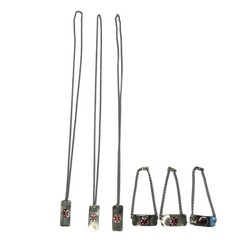 Stainless Steel Medical Alert Necklace & Bracelet Lot Of 6 For Engraving Info