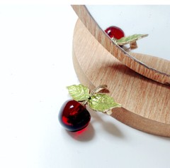 Wuli & Baby Cherry Brooch, Hat – Lapel Pin