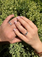 Real Iced Moissanite Eternity Band Wedding Screw Ring 14k Rose Gold 925 Silver