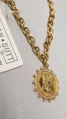 Chansuttpearls Small Coin Necklace 16″+2″