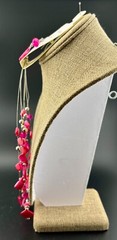 Older Croft & Barrow Pink Shell Necklace and Earrings NWT