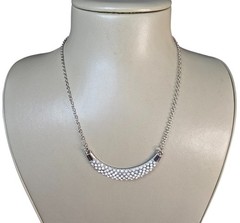 Stephan & Co Women’s Silver Plated Rhinestone Short Necklace NWT
