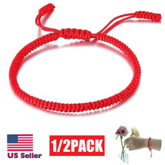 Red String Tibetan Good Luck Fortune Bracelet Kabbalah Evil Eye Protection Lucky