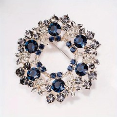 Flower Crystal Brooches For Women Rhinestone Fashion Elegant Brooch Pin
