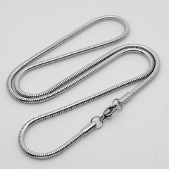 16”-24” Sterling Silver Round Snake Chain 1MM Flexible Italian Jewelry Chain