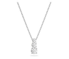 Swarovski Attract Trilogy White Round Pendant Necklace 5414970