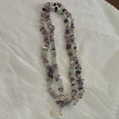Multicolor Fluorite Chip Bead Necklace Stone Gemstone beads