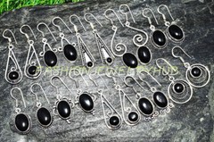 Black Onyx Gemstone Ethnic Handmade Fashion Earrings 20pcs Lot FE-381