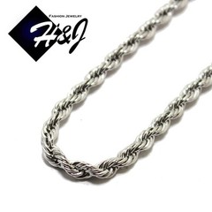 20″MEN’s Stainless Steel 3.5mm Silver Smooth Rope Chain Necklace