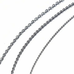 1.5-3.2mm 16″-32″ Wholesale In Bulk Stainless Steel Silver Oval Chain Necklace