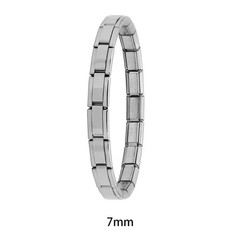 Stainless Steel Elastic Link Bracelet 9mm Classic Fashion Bangle for Women & Men
