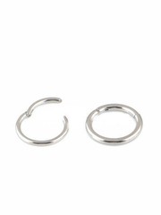 Surgical Steel Nose Ring Clicker Hinge Ear Helix Tragus Ring Hoop Body Piercing