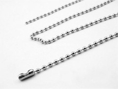 Fashion 1.5/2/2.4/3.2mm Ball Link Chain Necklace Stainless steel Jewelry in bulk