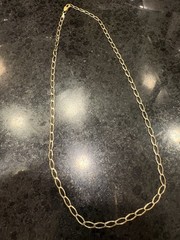 18.5” Oval Link Chain in Solid 10k Gold