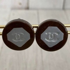 CHANEL Chanel Round Earrings Coco Mark 99P 0.7*0.7 inch