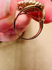 Filly Tac PHBA Youth World Champion Signed Gold Coin Band Ring Size 7 Horse