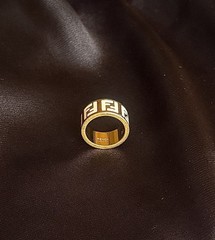 Authentic FENDI Bangle & Ring – “Forever FENDI” Line. Size M. Used condition