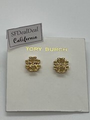 Tory Burch Small T Logo Stud Earrings