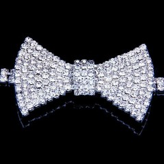 Necklace Choker Bow Tie Austrian Crystal Rhinestone