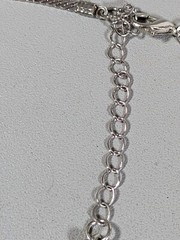 Silver Tone Classic Style Herringbone Chain 3mm Wide 23.5 in