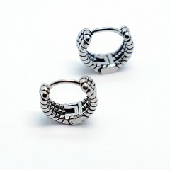 2pcs Stainless Steel Hoop Huggie Stud Earrings Pierceing Men Women