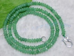 Multicolor 2x4mm Faceted Assorted Gemstones Jade Rondelle Beads Necklace 16-36”
