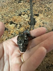Metal Skull Necklace