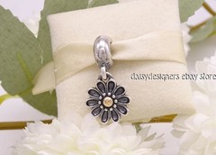 Authentic Pandora Oopsie Daisy 14K Silver Flower Charm 791210 Retired
