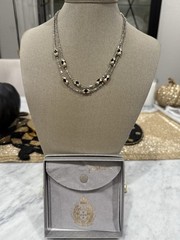 John Medeiros 2 Strand Black/Ivory White? NWOT Necklace