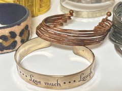 Women’s Mixed Most Metal Cuff Style Bracelets Lot of 11 Various Colors & Widths