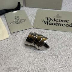 Used Vivienne Westwood Armor Ring Size 6/S WITH PACKAGING