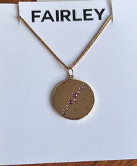 Love, Fairley Handcrafted Pink Ombre Pendant Necklace