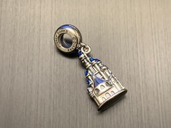 Genuine Pandora Silver S925 Disneyland Paris Cinderella Castle Dangle Charm