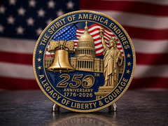 250 Years of Freedom American Enamel Lapel Pins Bulk, 10 Large, Multicolor