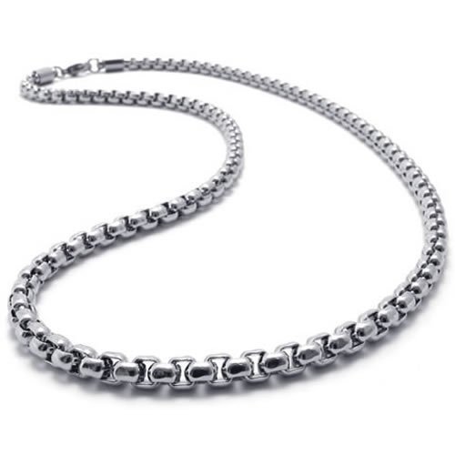 2 mm 16″-40″ Silver Stainless Steel Square Rolo Necklace Chain Sb49 USA Seller