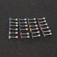 12 Pairs CZ Ear Studs Cartilage Helix Earrings Set Stainless Steel Stud Earrings