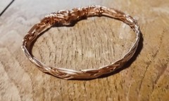 Handmade Braided Ancient Pure Cuff Copper Bracelet