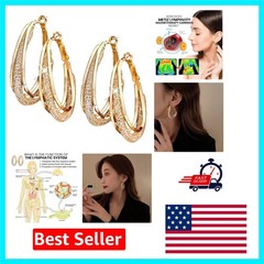 Hypoallergenic Lymphatic Slimming Earrings – Trendy Acupoint Therapy Jewelry