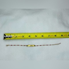 Gold and Red Beaded Women’s Bracelet