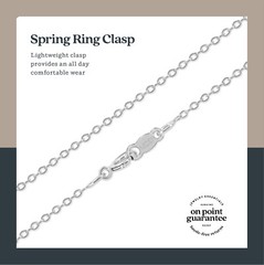 Solid .925 Sterling Silver 1.5mm Cable Chain Necklace 12 – 36 inches!