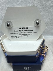 BP September 25 Pour Me in Gemstones Created Sapphire on Hematite