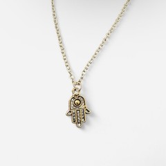 Gold Hamsa Hand necklace